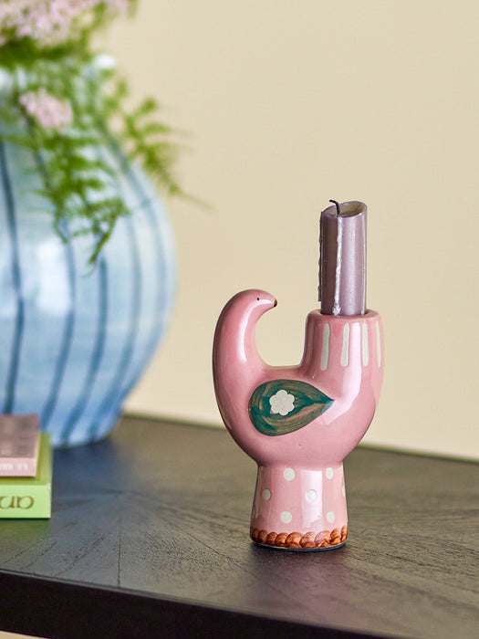 Hand-Painted Candle Holder Trudy