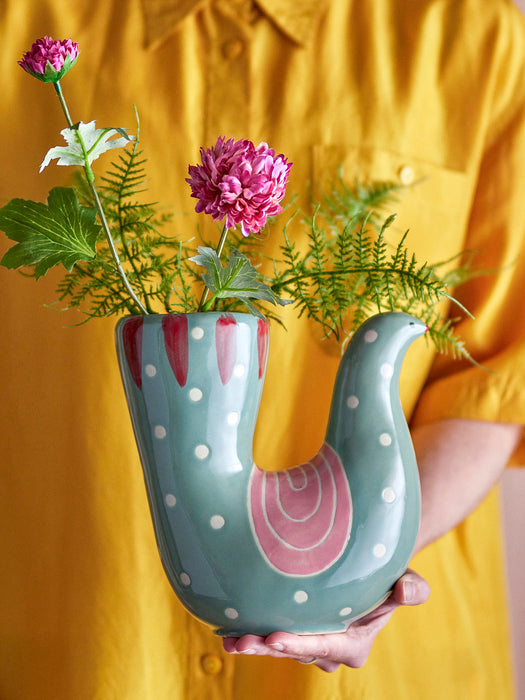 Hand-Painted Vase Trudy, H 19 cm