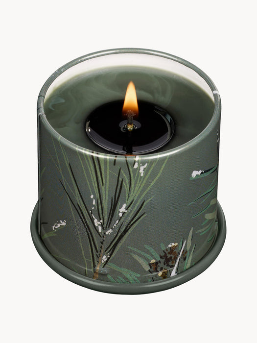 Scented Candle Vanity Tin Fir Needles Cinnamon & Oak Moss