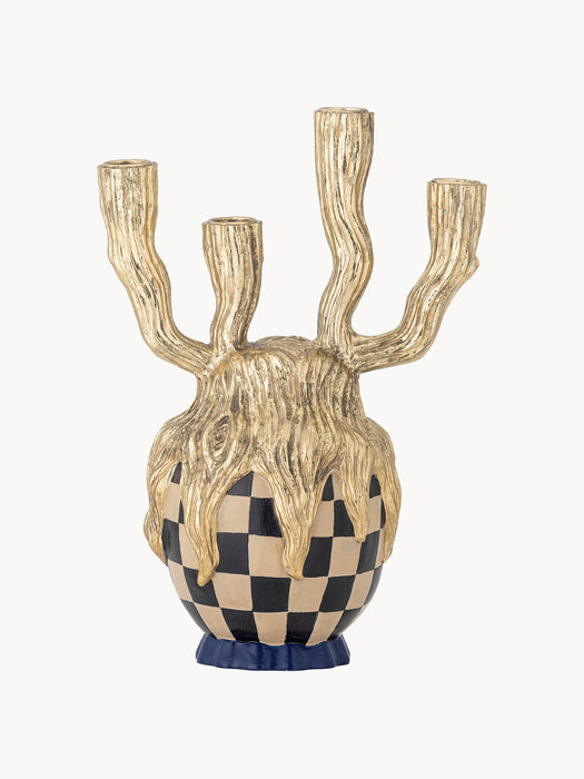 Hand-Painted Candle Holder Medusa