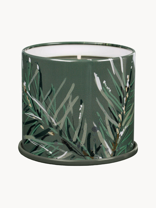 Scented Candle Vanity Tin Fir Needles Cinnamon & Oak Moss