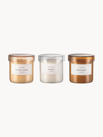 Valoa Scented Candles (Ylang Ylang, Neroli & Bergamot), Set of 3