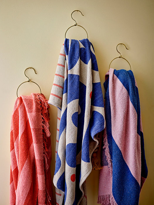 Striped Throw Frello with Fringes