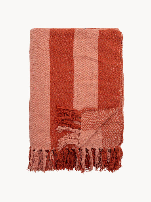 Striped Throw Frello with Fringes