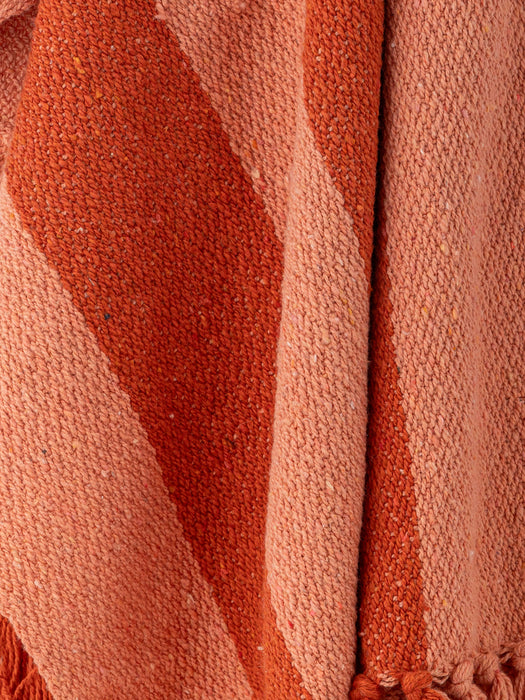 Striped Throw Frello with Fringes