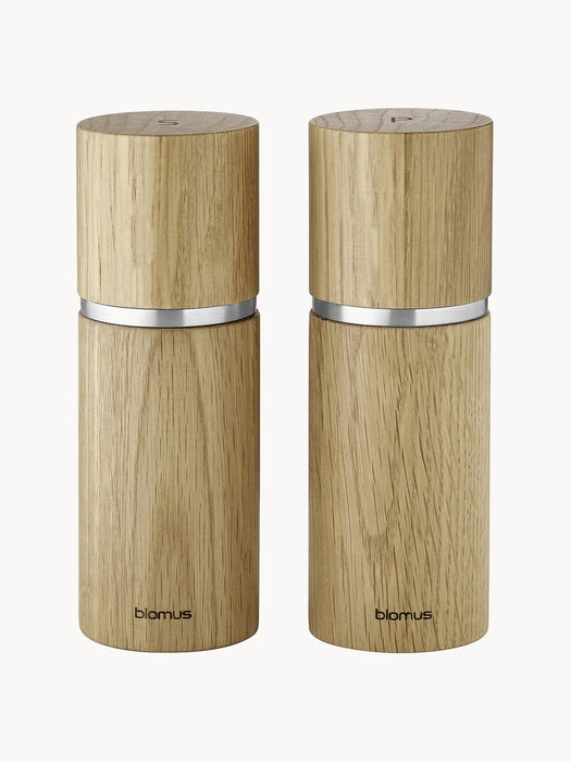 Pepe Oak Wood Salt and Pepper Mills, Set of 2