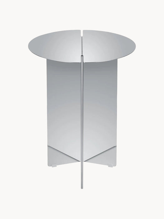 Oru Round Stainless Steel Side Table