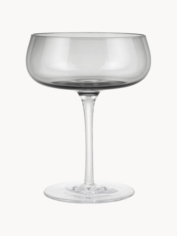 Belo Mouth-Blown Champagne Coupes, Set of 2