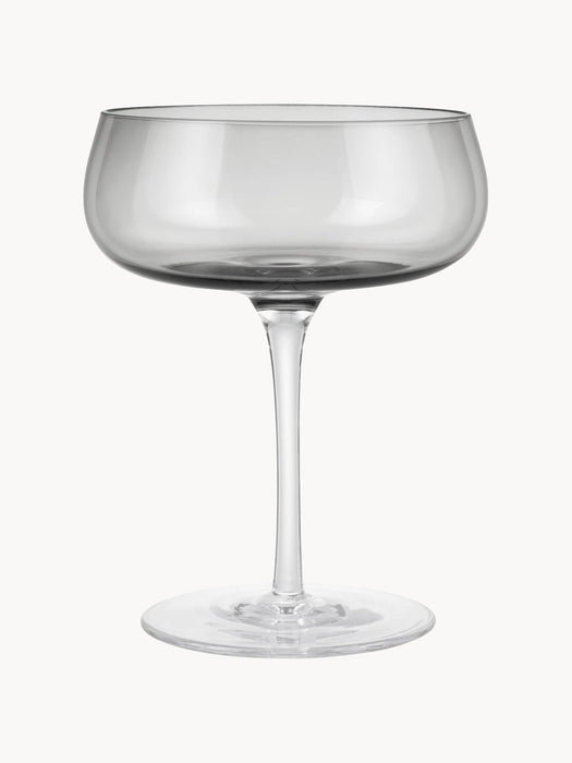 Belo Mouth-Blown Champagne Coupes, Set of 2