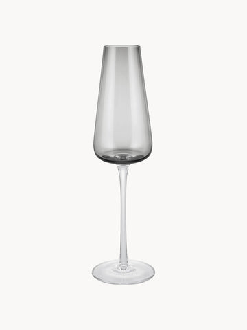 Belo Mouth-Blown Champagne Flutes, Set of 2
