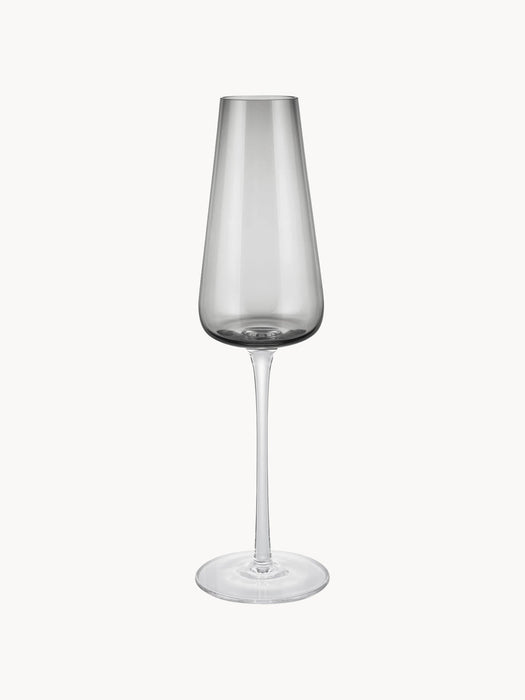 Belo Mouth-Blown Champagne Flutes, Set of 2