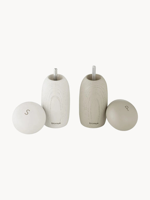 Moli Ash Wood Salt and Pepper Mills, Set of 2
