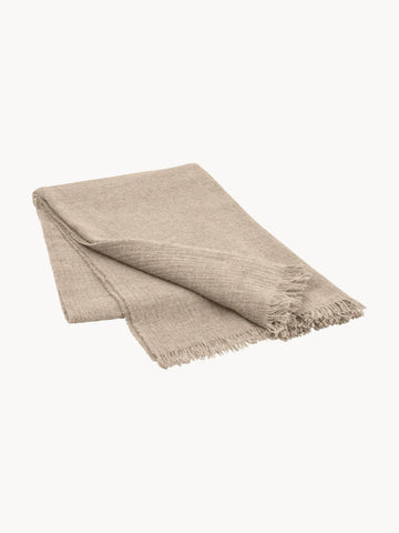 Merino Merino Wool Throw Moonbeam
