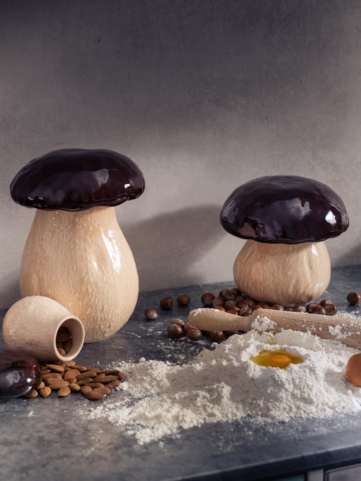 Hand-painted Storage Jar Mushroom