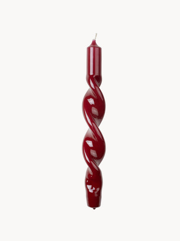 Handcrafted Dinner Candles Twist, Set of 2