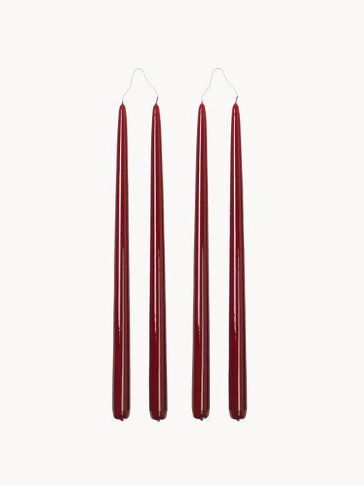 Handmade Dinner Candles Smooth Set of 4