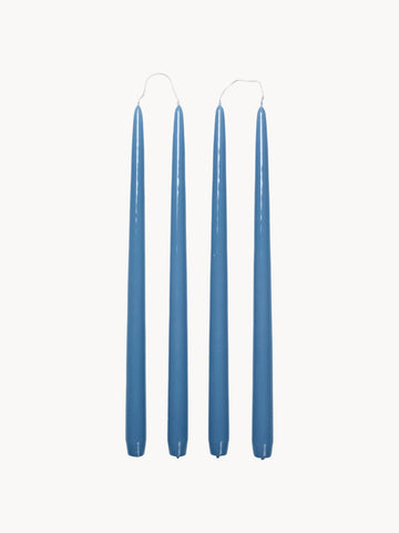 Handmade Dinner Candles Smooth, Set of 4