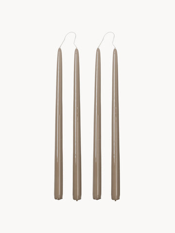 Handmade Dinner Candles Smooth, Set of 4