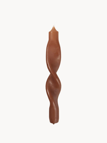 Handcrafted Dinner Candles Twist, Set of 2