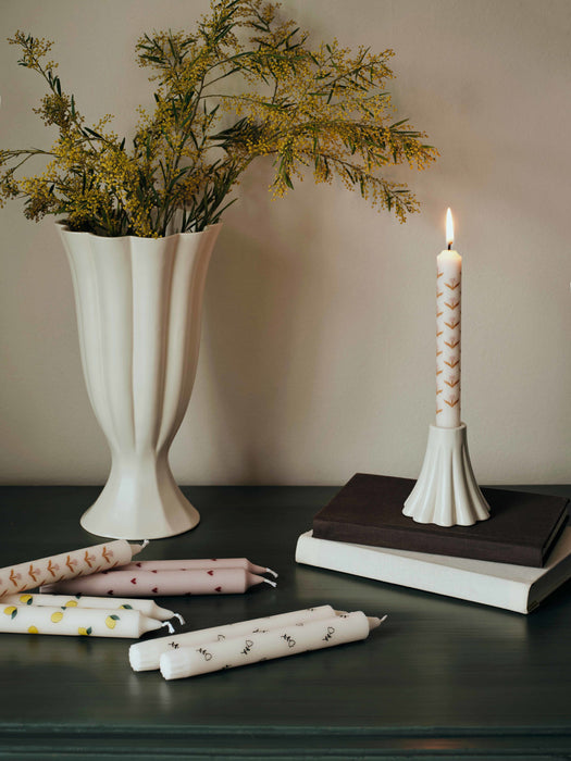 Handmade Dinner Candles Amor, Set of 2