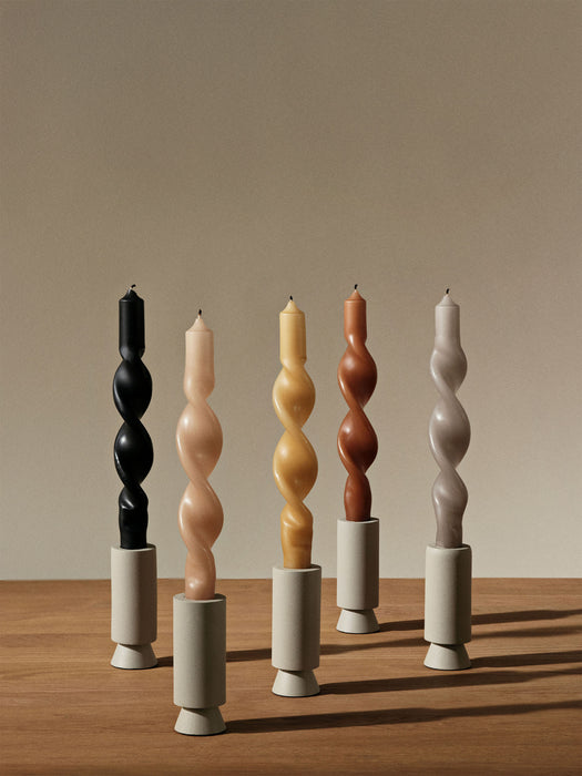 Handcrafted Tapered Candles Twist Set of 2