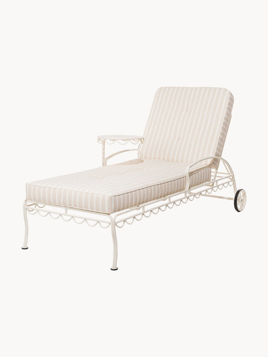 Lounger Seat Cushion Cover Slip with Stripes