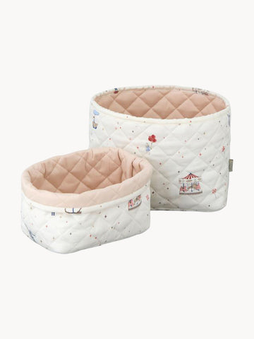 Carousel Kids Cotton Storage Baskets, Set of 2