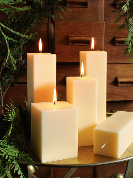 Handmade Block Candles Clus, Set of 4