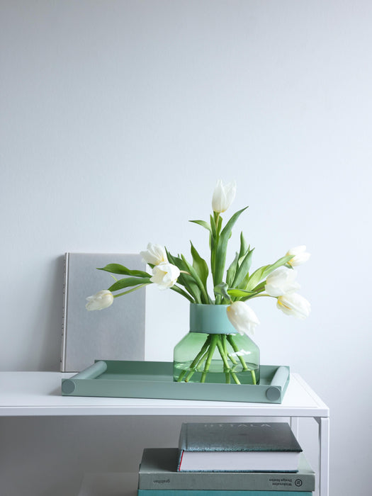 Borosilicate Vase Generous H 17 cm