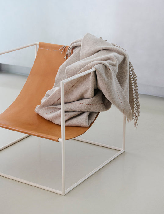 Wool Throw Highland with Fringes