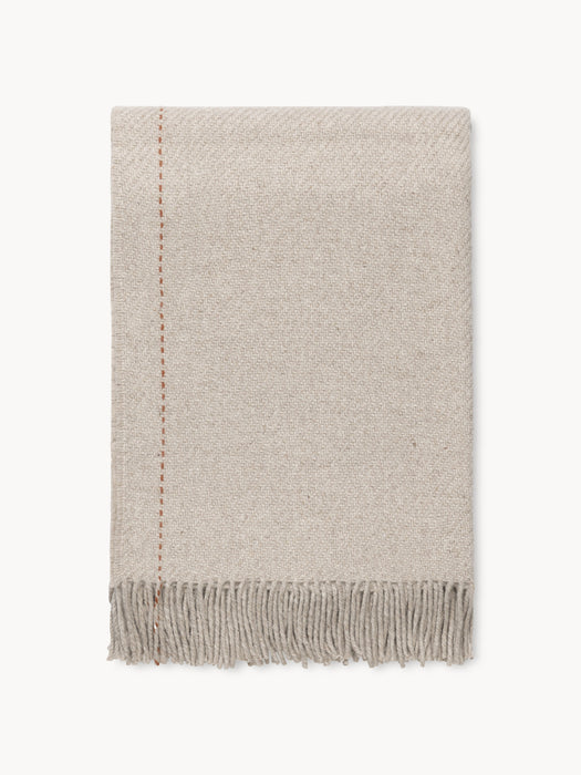 Wool Throw Highland with Fringes