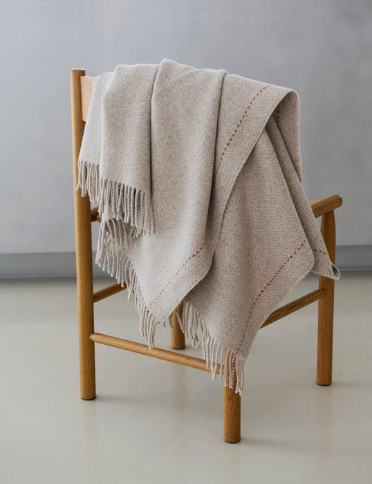 Wool Throw Highland with Fringes