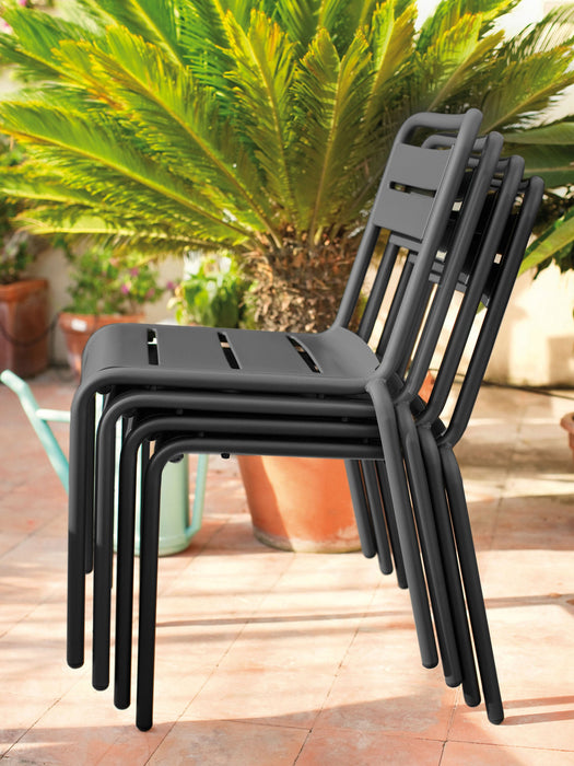 Stackable Garden Chairs Star Set of 2
