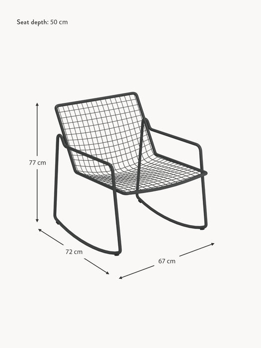 Stackable Garden Rocking Chair Rio R50