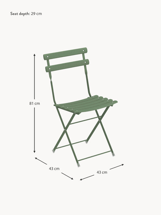 Folding Garden Chairs Arc En Ciel Set of 2
