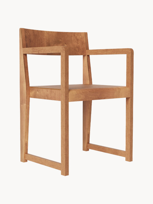 Birch Wood Arm Chair 01