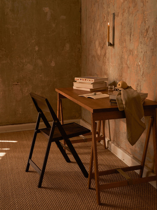 Folding Birch Wood Dining Chair Flat