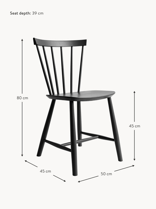 Handmade Beech Wood Dining Chair J46