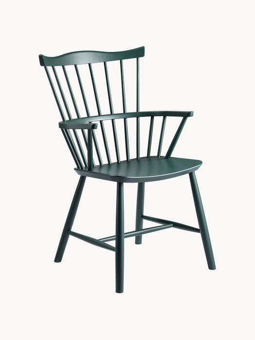 Handmade Beech Wood Dining Chair J52B with Armrests
