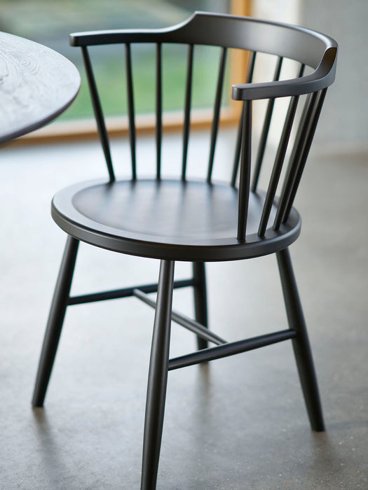 Handmade Beech Wood Dining Chair J18 with Armrests