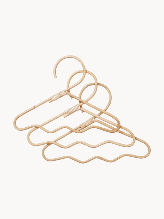 Handcrafted Kids Clothes Hangers Wavi Set of 3