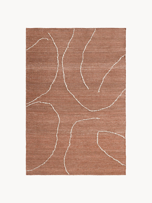 Hand-Woven Jute Rug Gesso