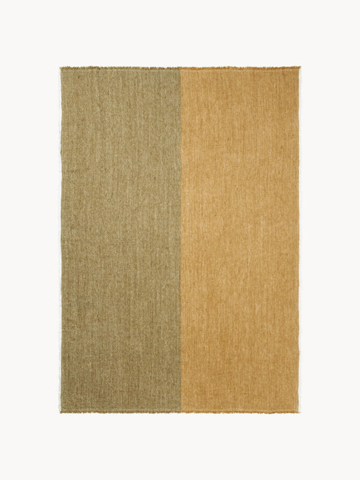 Pila Handwoven Linen Throw with Fringes