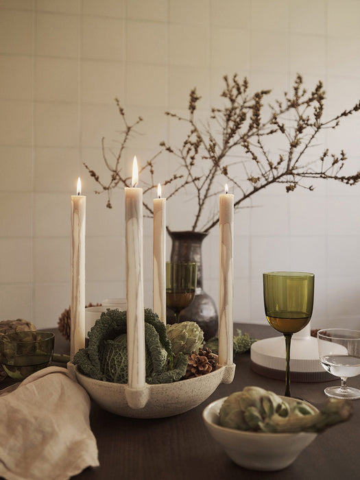 Dripping-Effect Dinner Candles Dryp Hand-Finished Set of 2