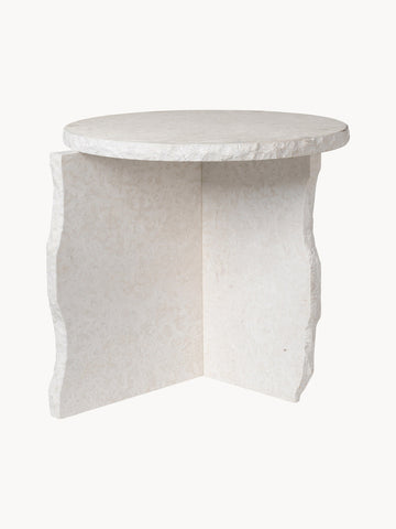 Mineral Handmade Marble Side Table