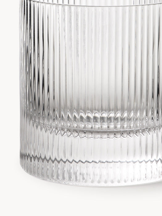 Mouth-blown Glass Tumblers Ripple Set of 2 250 ml