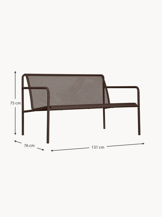 Steel Garden Sofa Dapple 2-seater
