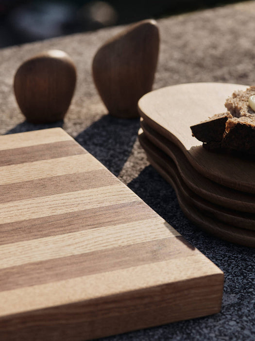 Stribe Walnut and Oak Wood Cutting Board