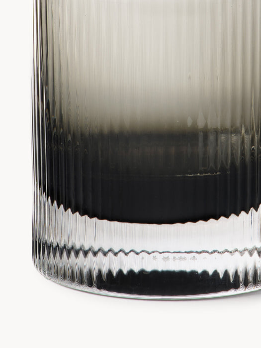 Mouth-blown Glass Tumblers Ripple Set of 2 250 ml