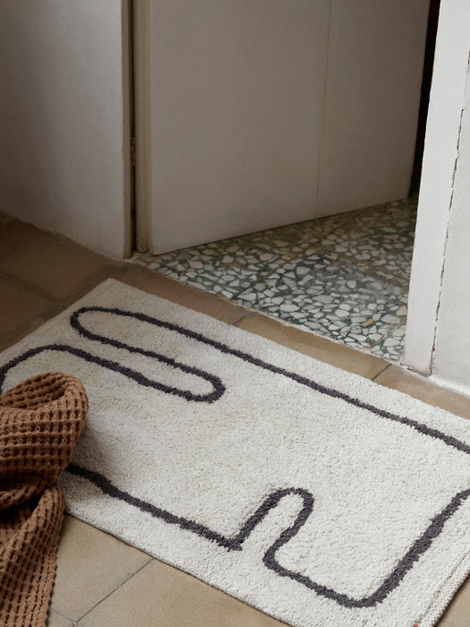Lay Washable Organic Cotton Bath Rug